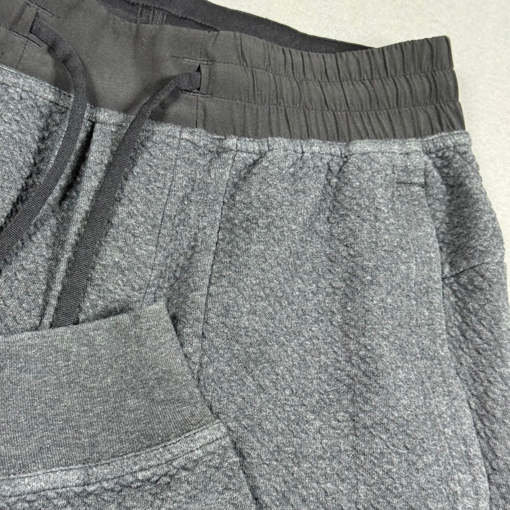 Lululemon Engineered Warmth Joggers Charcoal Grey Textured Knit Sweatpants XS